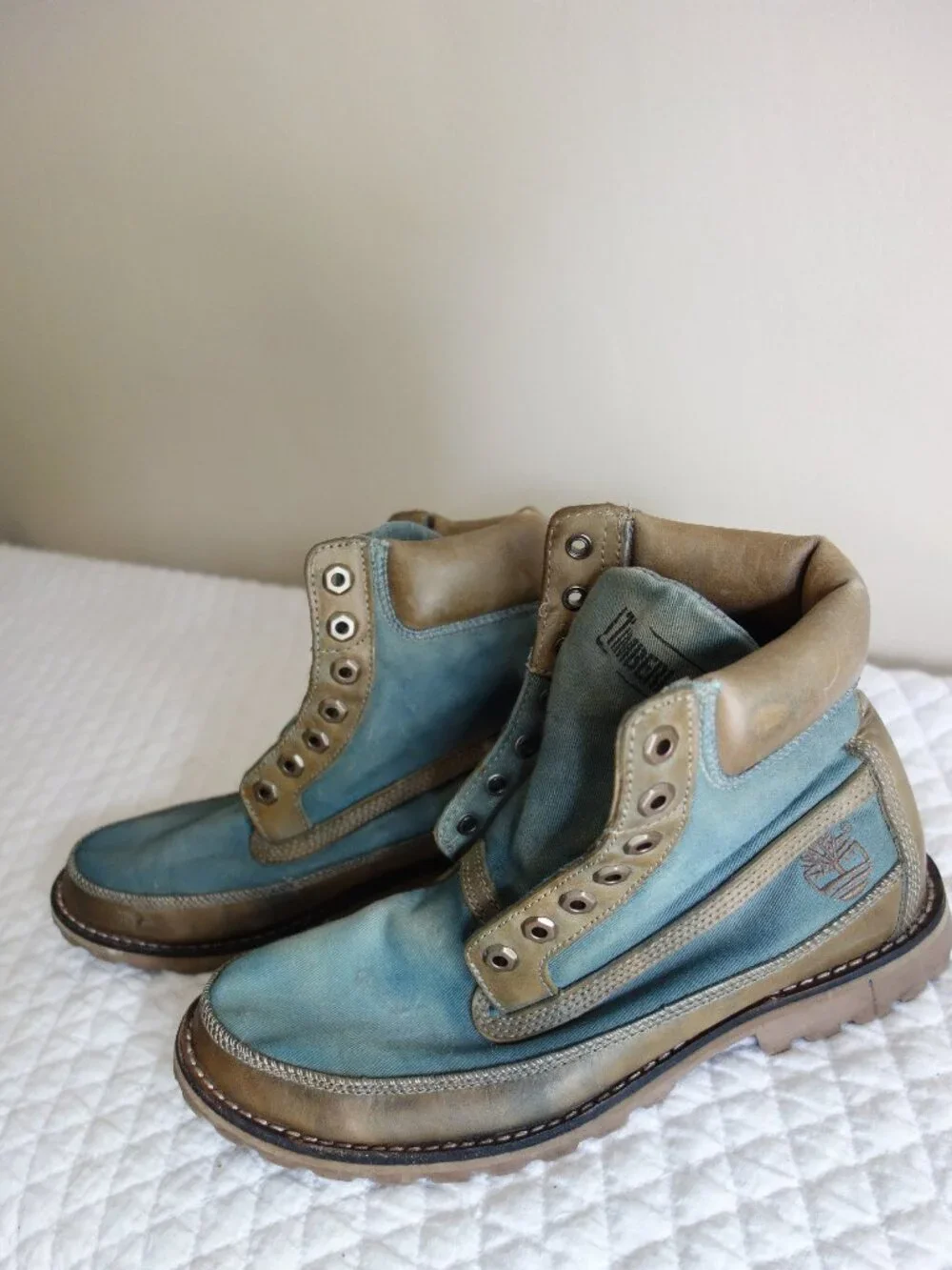 TIMBERLAND Earthkeepers Yelehaiti Blueish Fatigue Boots – Mens 7.5